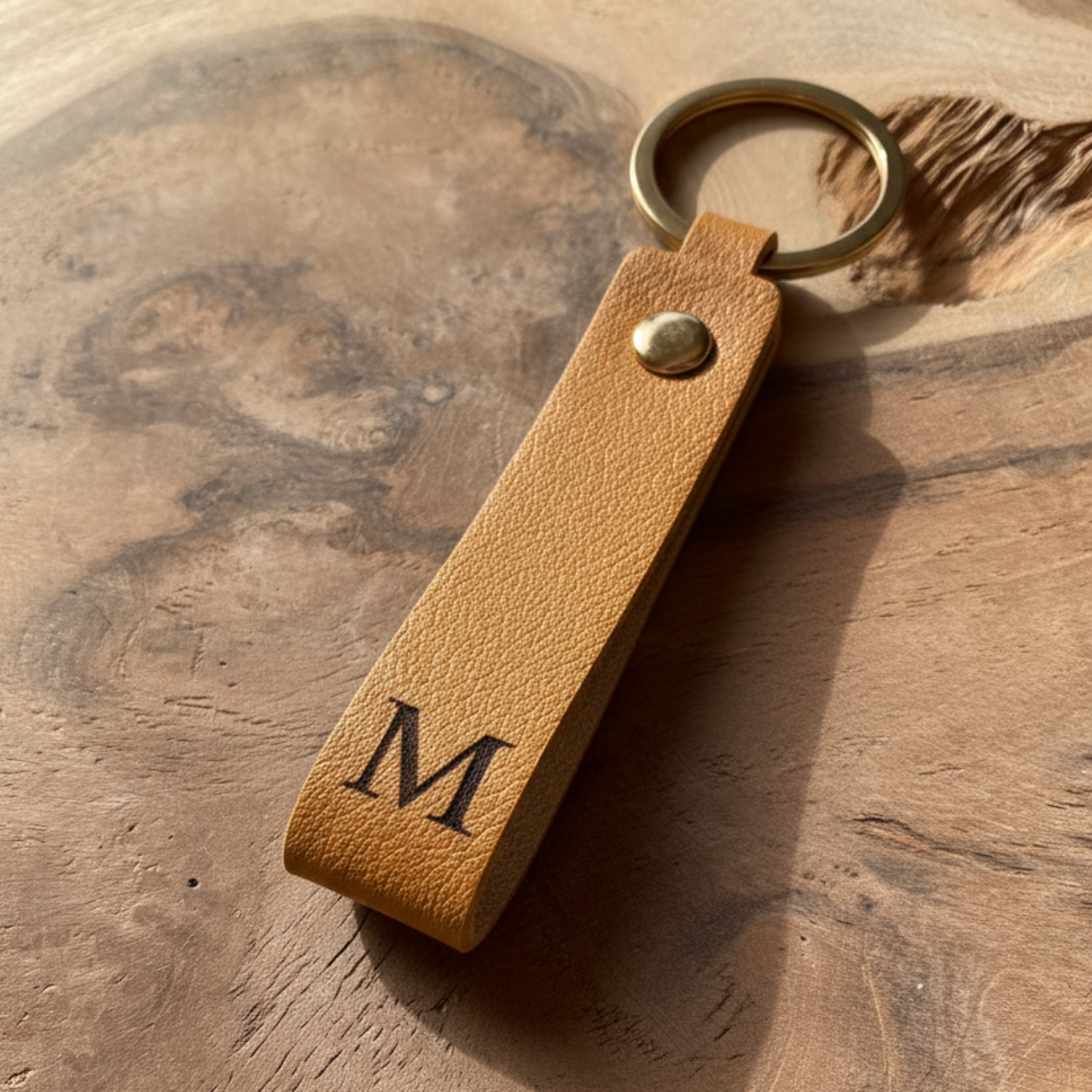 Leather keychain