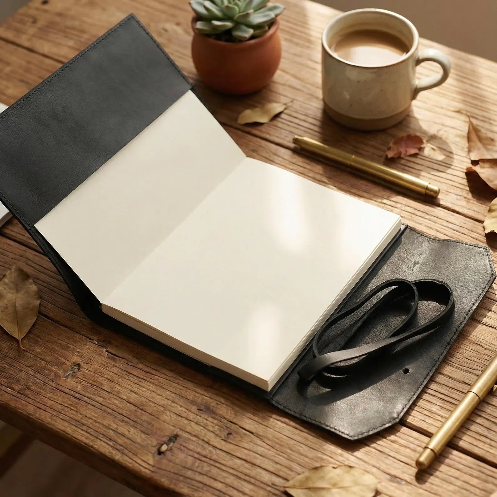 Vintage leather notebook