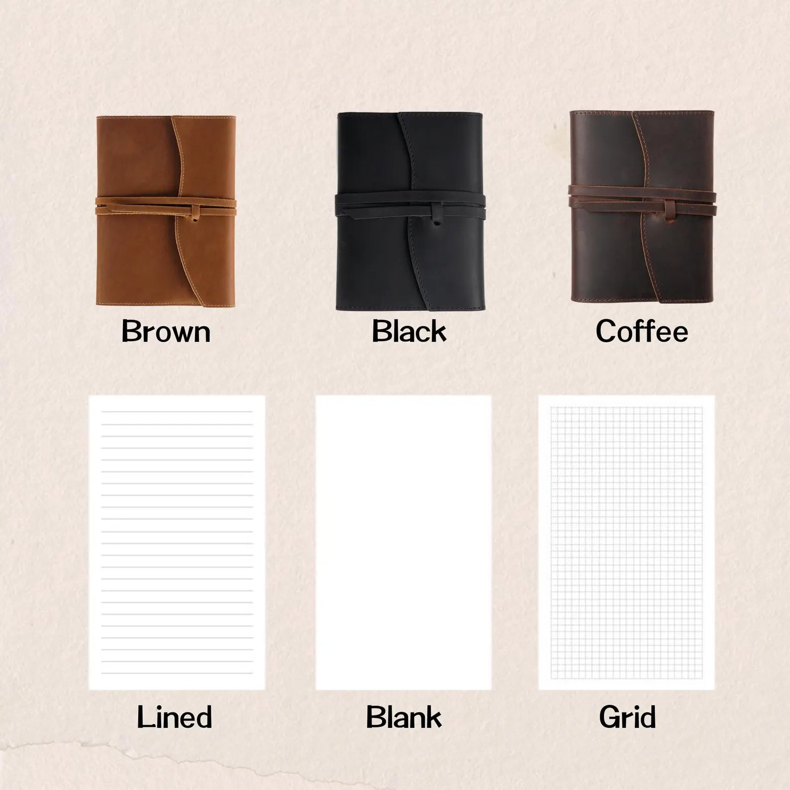 Vintage leather notebook